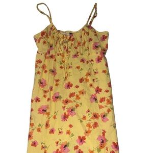 Target Multicolor Floral Yellow Red Flowers Dress